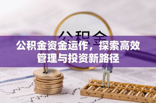 中江公积金资金运作，探索高效管理与投资新路径
